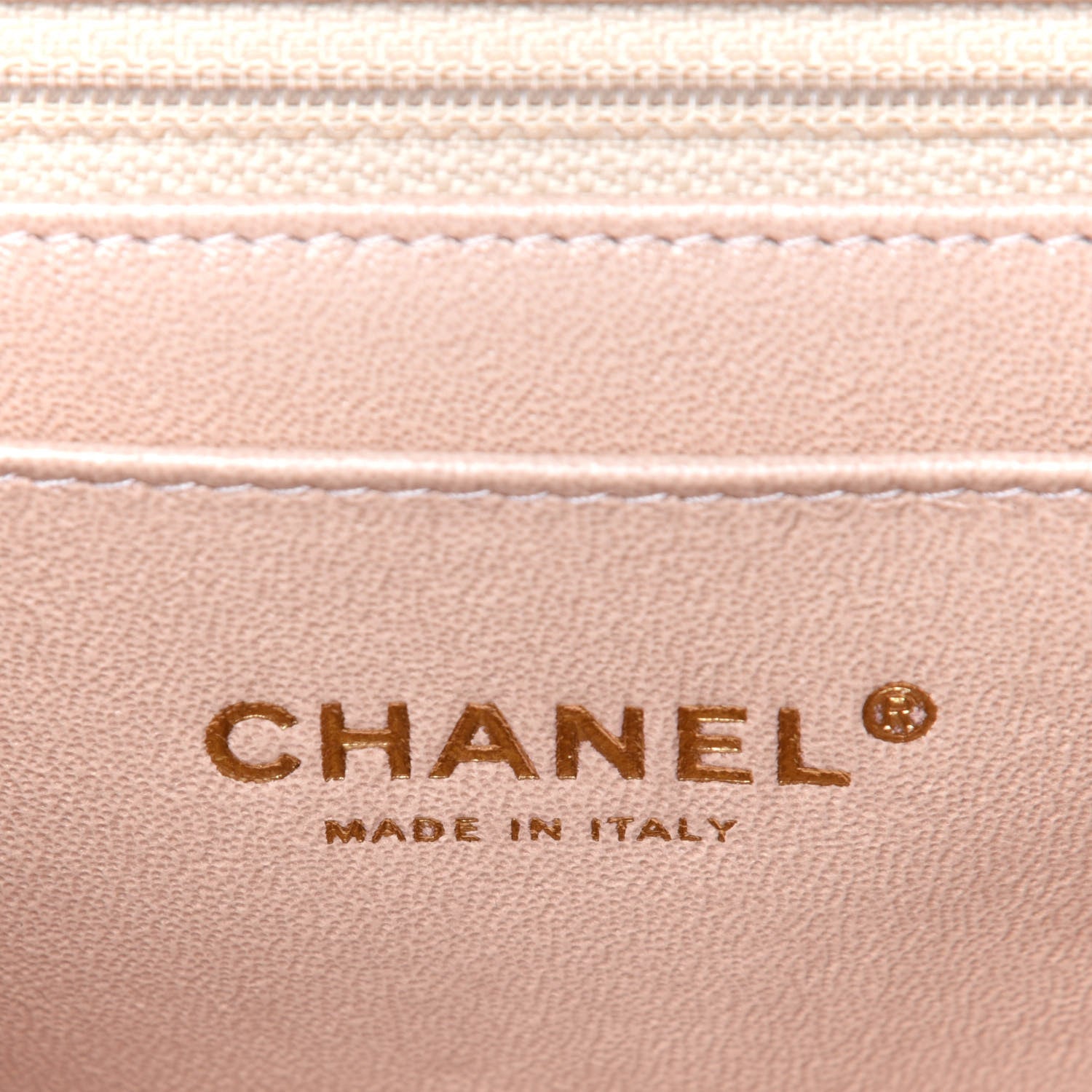 Chanel Iridescent Calfskin Quilted Mini Rectangular Flap Beige 6 of 12