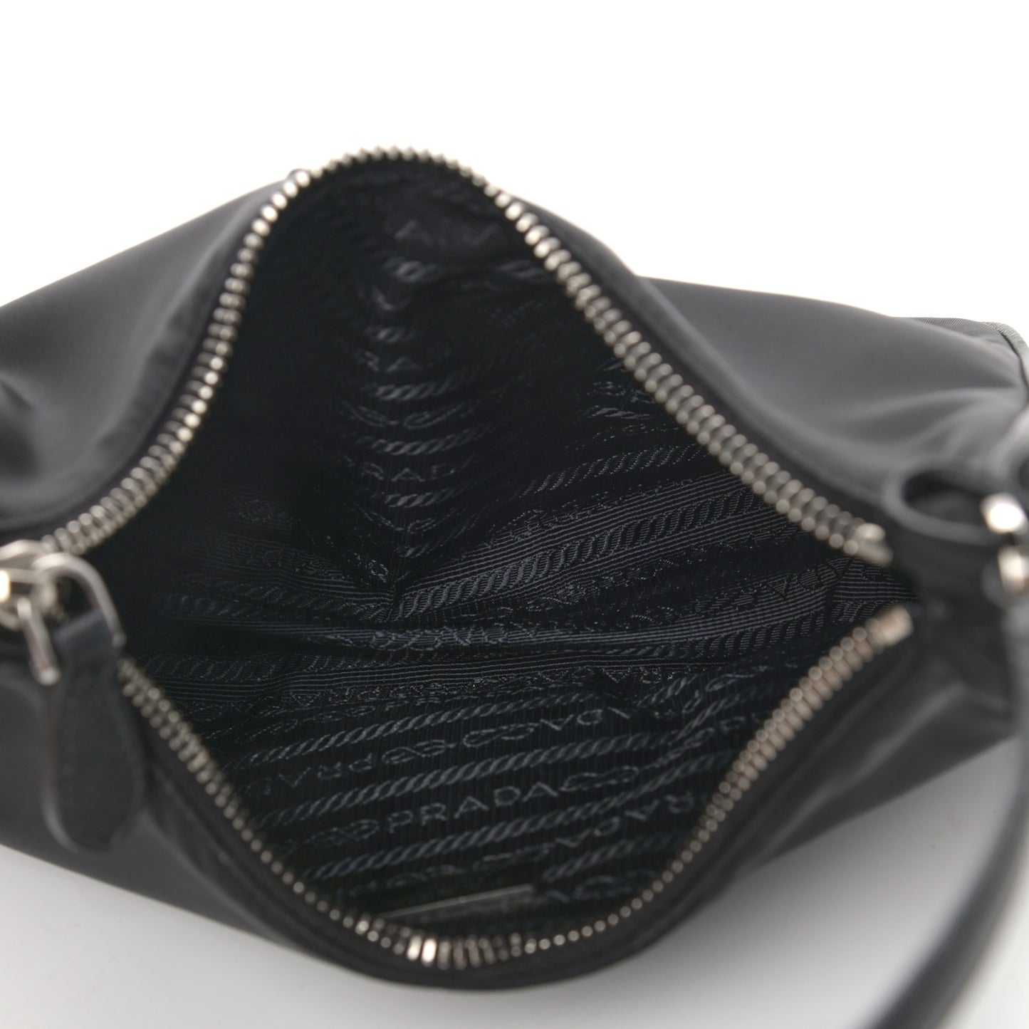 Tessuto Nylon Saffiano Mini Re-Edition 2005 Bag Black