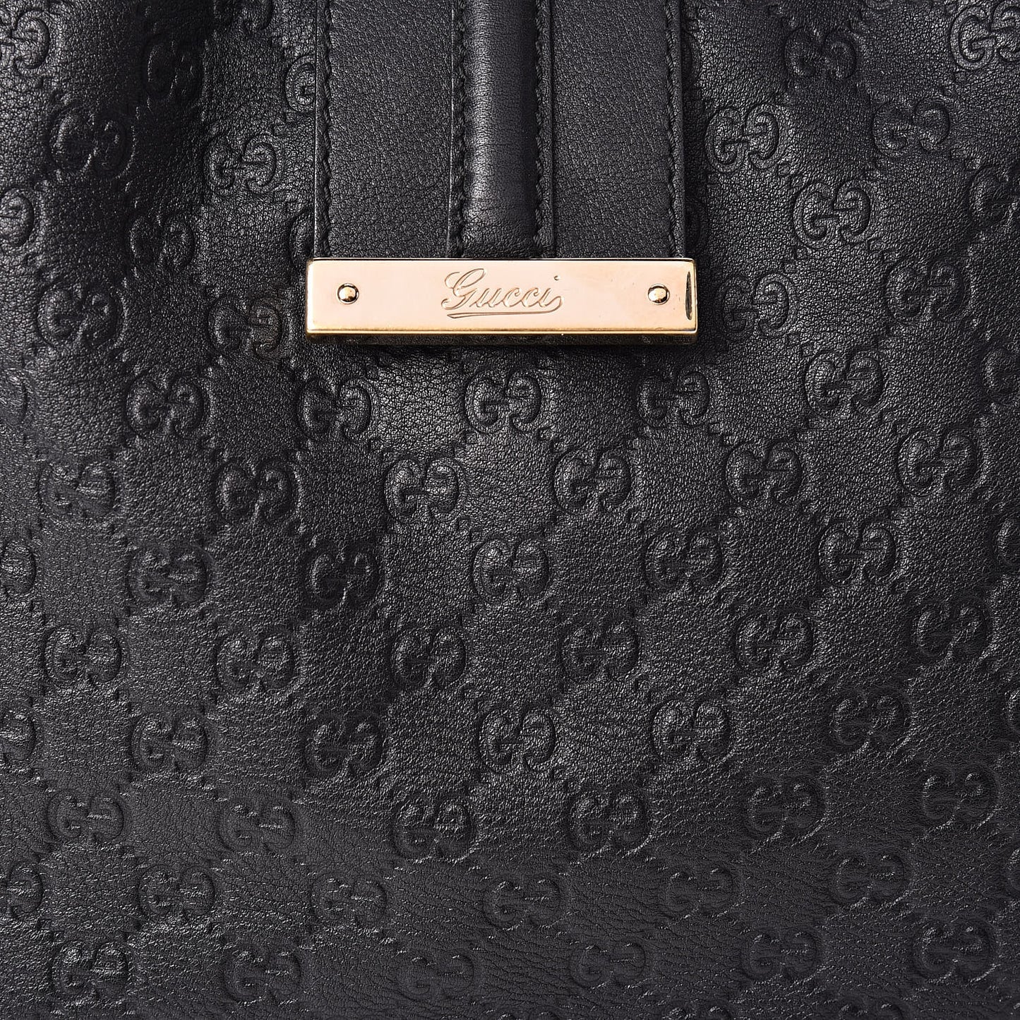 Guccissima Large New Ladies Web Hobo Black