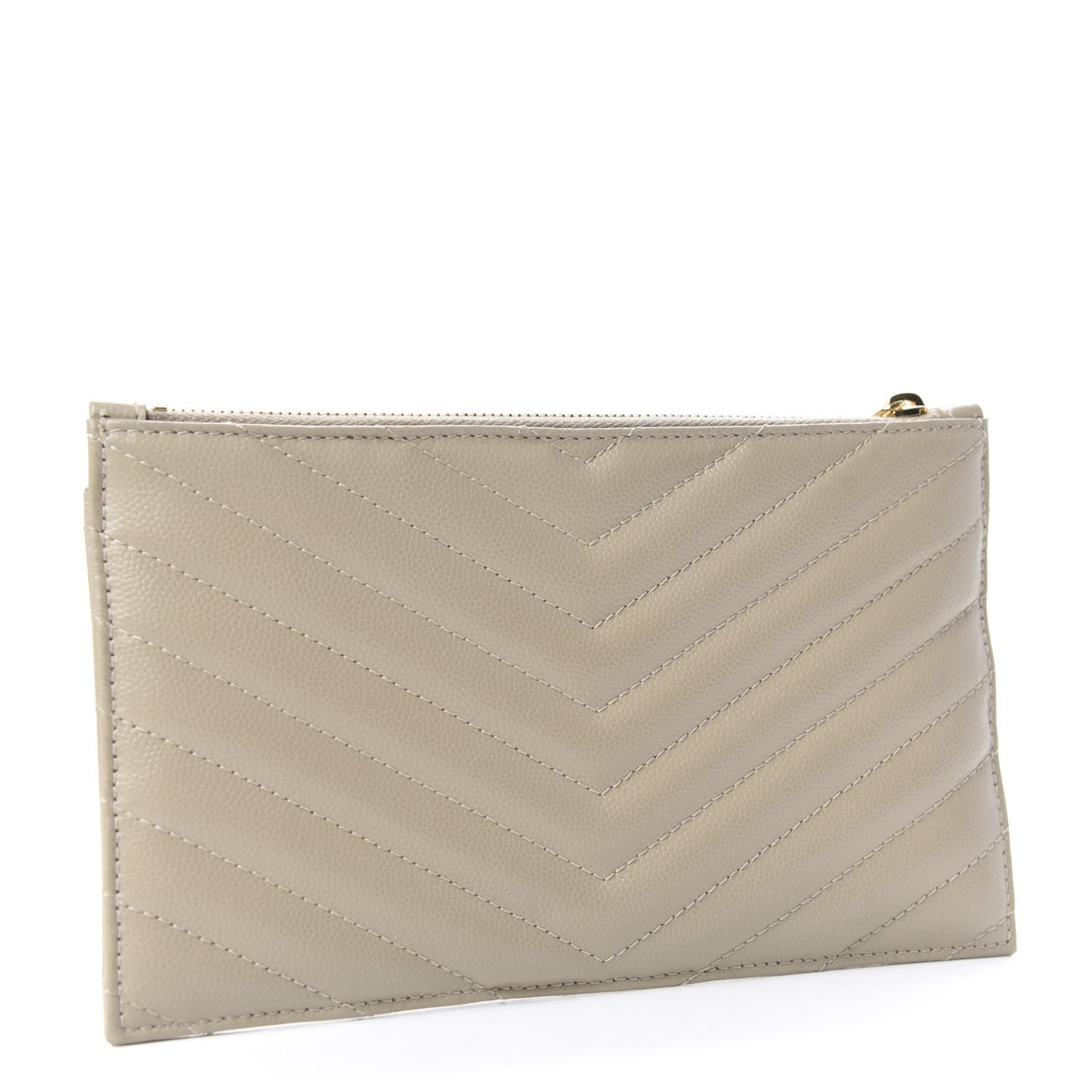 Grain De Poudre Chevron Monogram Bill Pouch Sea Salt