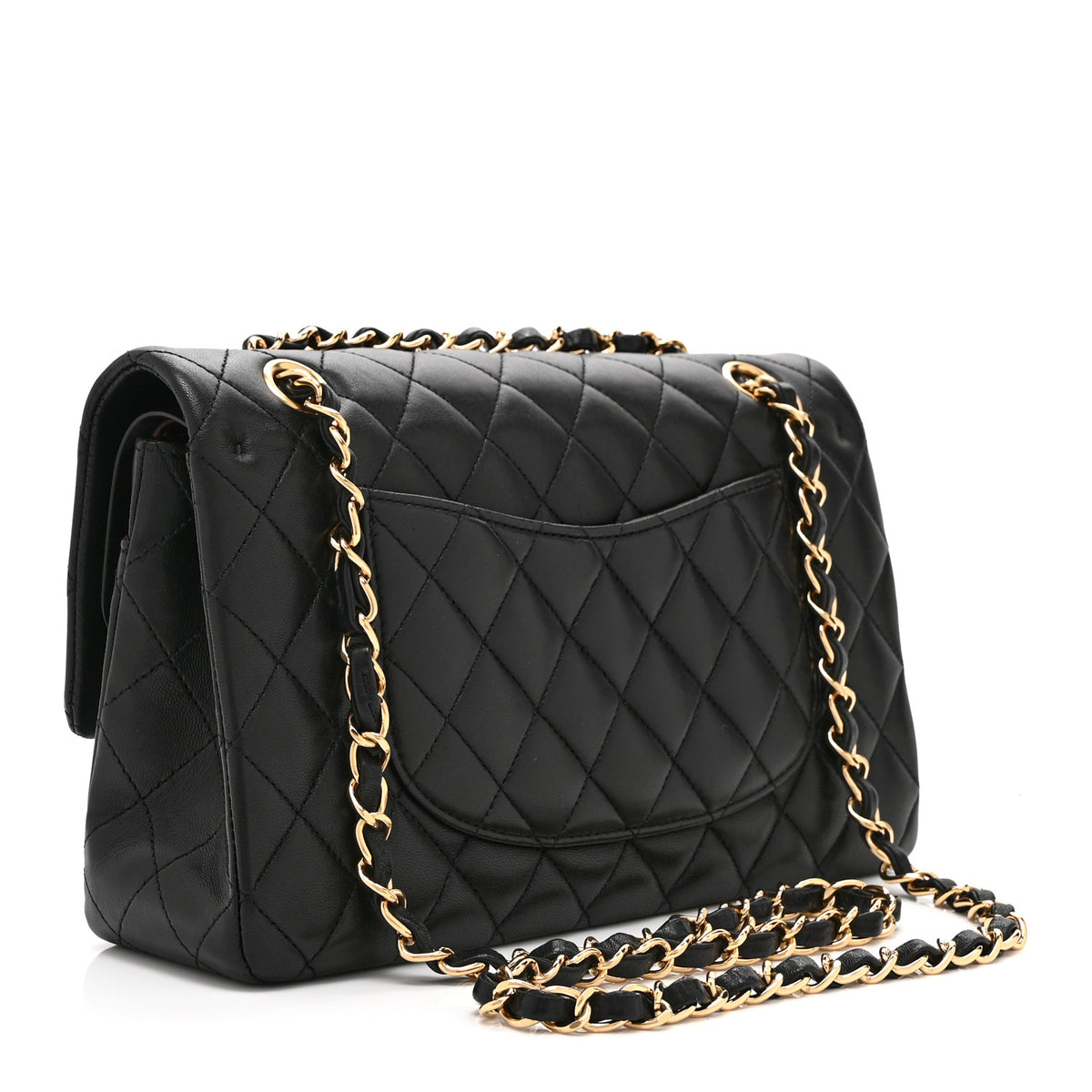 Chanel Lambskin Quilted Medium Double Flap Black 3 of 10