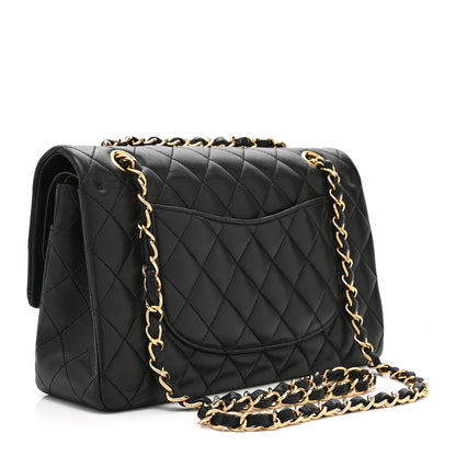 Chanel Lambskin Quilted Medium Double Flap Black 3 of 10