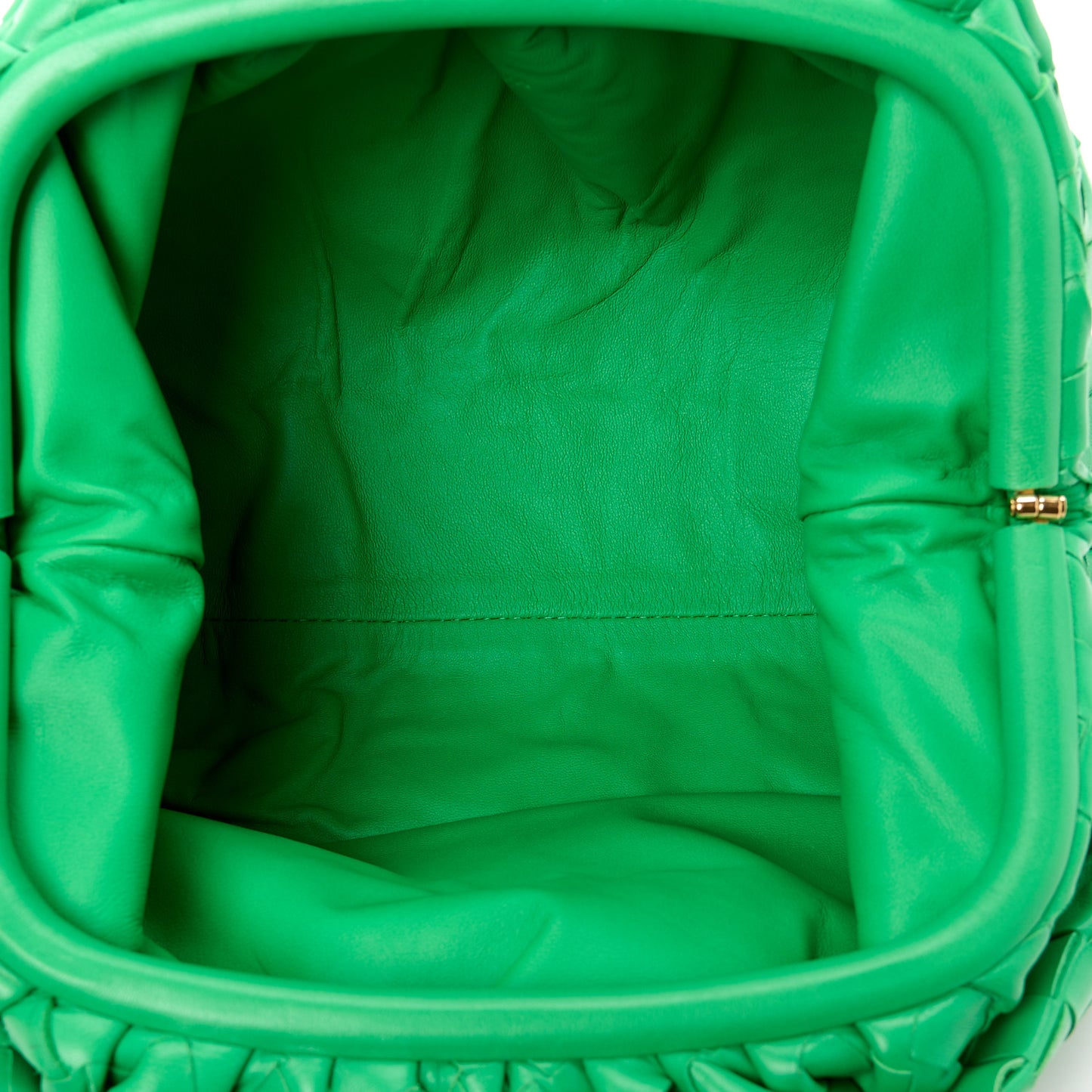 Nappa Maxi Intrecciato Teen Pouch Parakeet