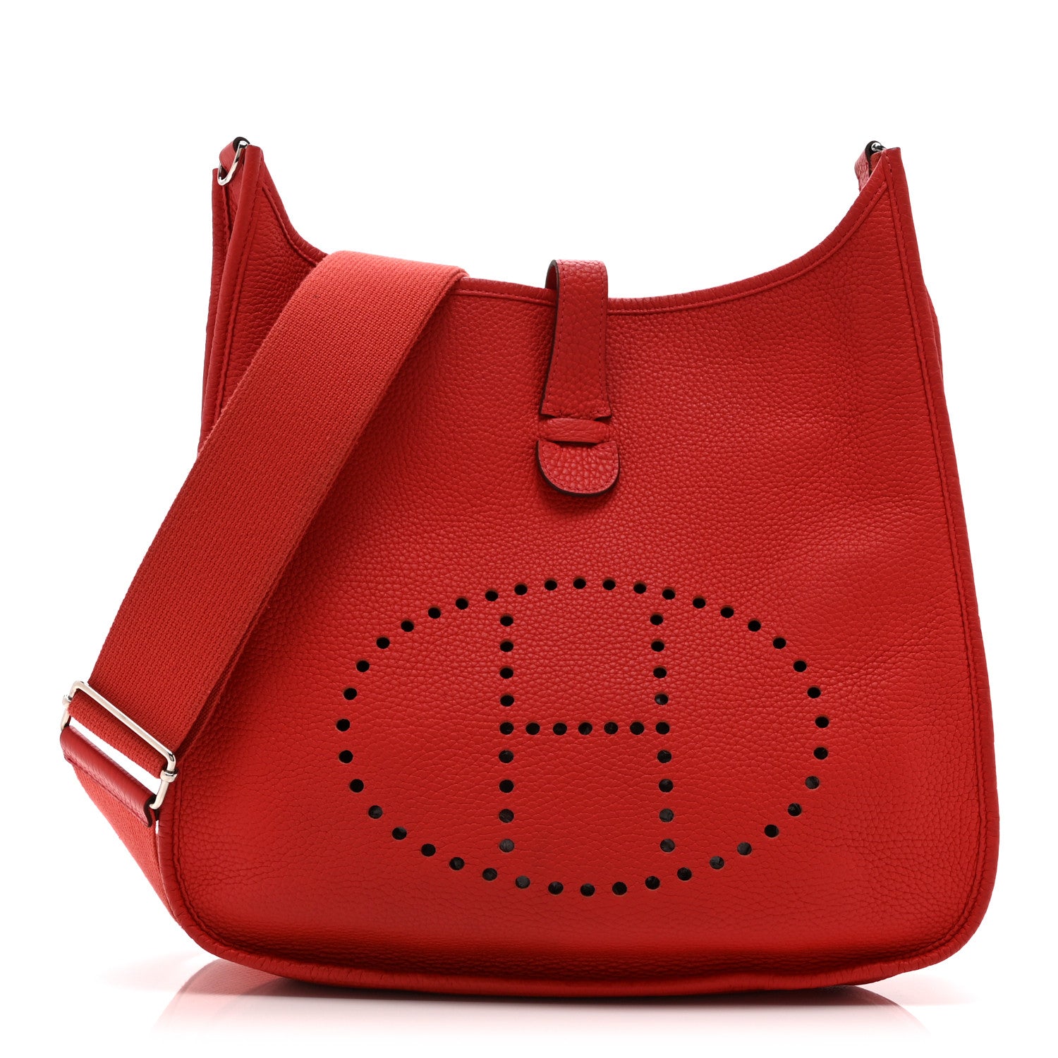 Hermes Taurillon Clemence Evelyne III GM Rouge Pivoine 1 of 10