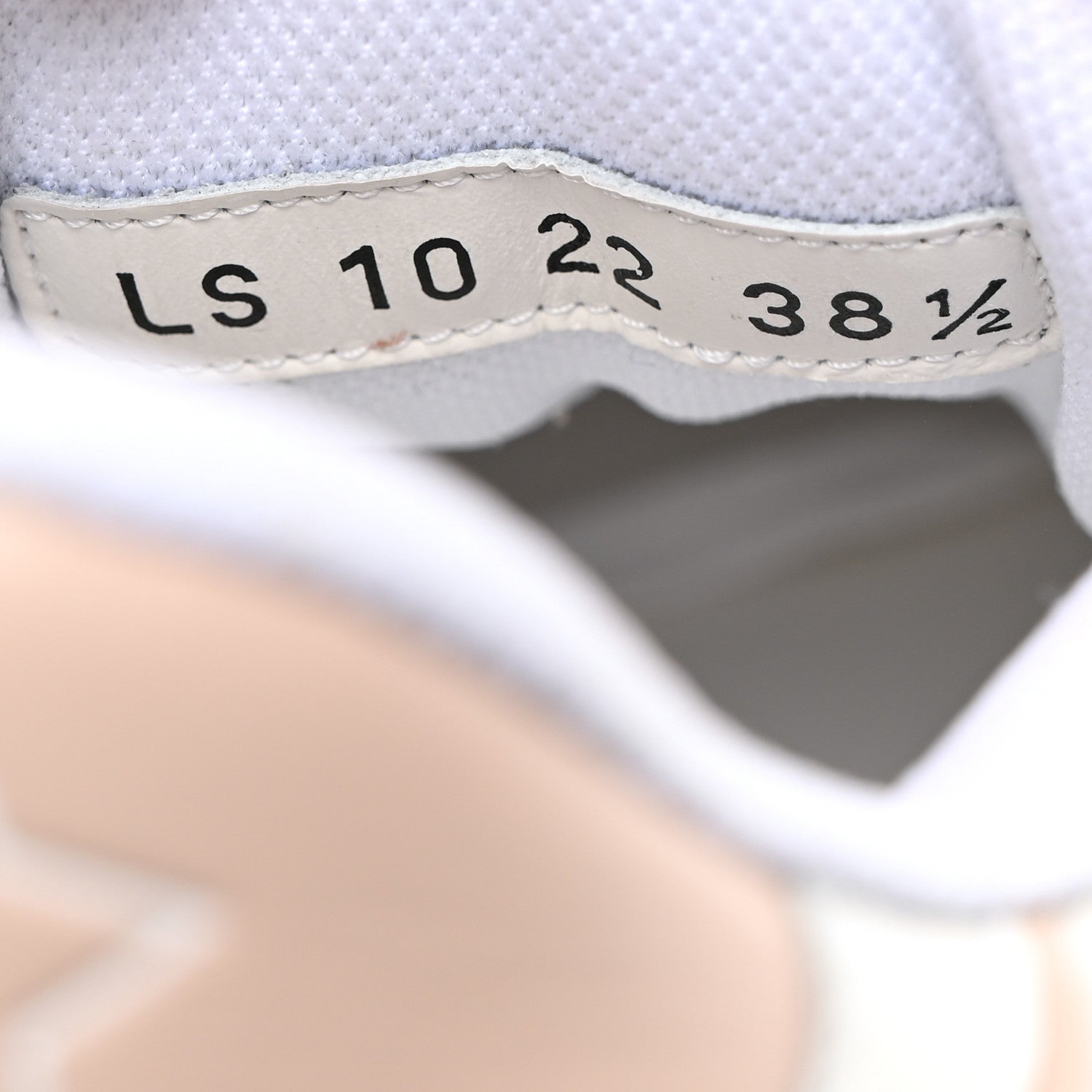 Christian Dior Calfskin Oblique Laser Perforated Dior One Low Sneakers 38.5 White Nude 7 of 8