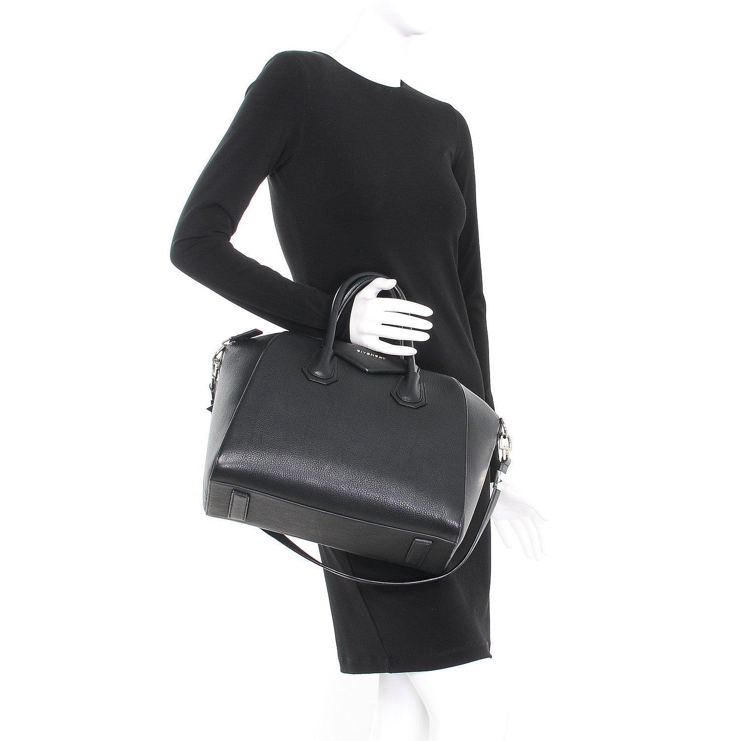 Givenchy Sugar Goatskin Medium Antigona Black 3 of 10