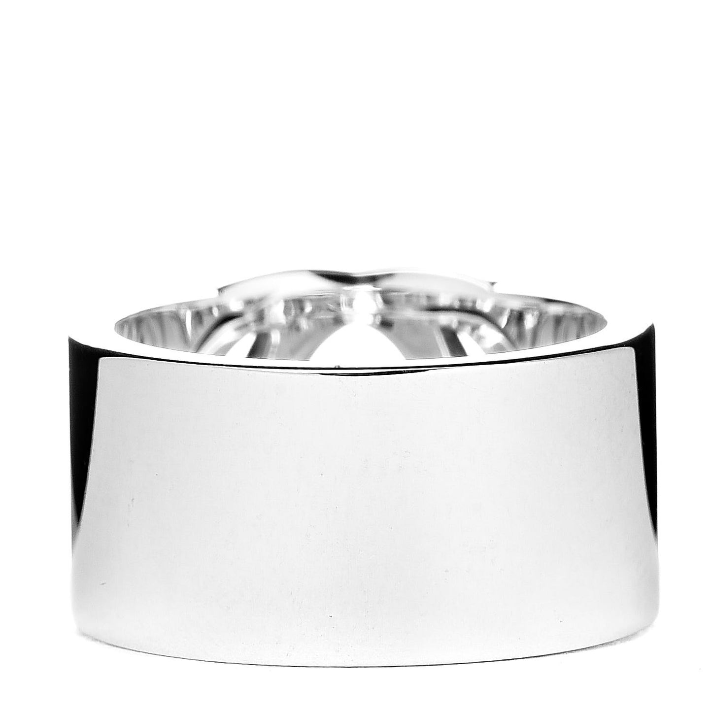Sterling Silver 10mm Interlocking G Band Ring 52 6