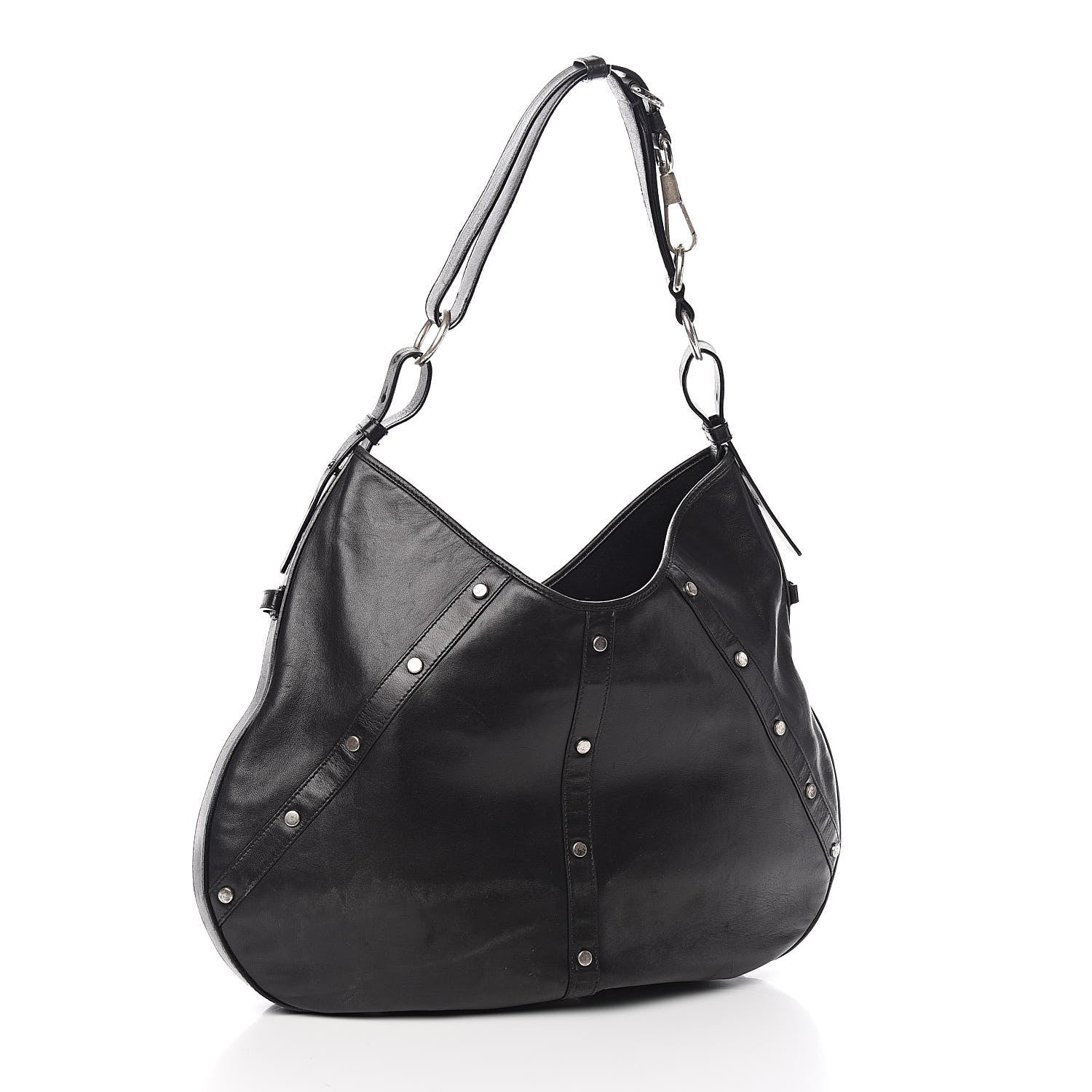 Saint Laurent Calfskin Large Jewel Hobo Black 3 of 11
