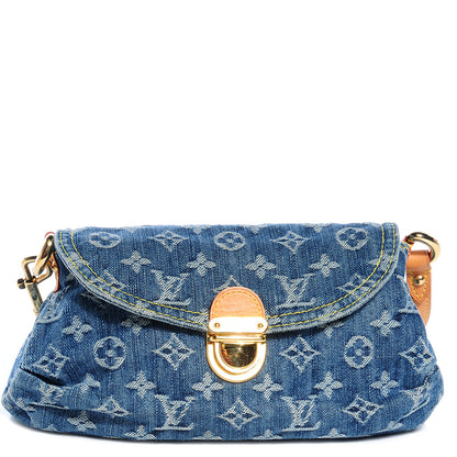 Louis Vuitton Monogram Denim Mini Pleaty Blue 1 of 7