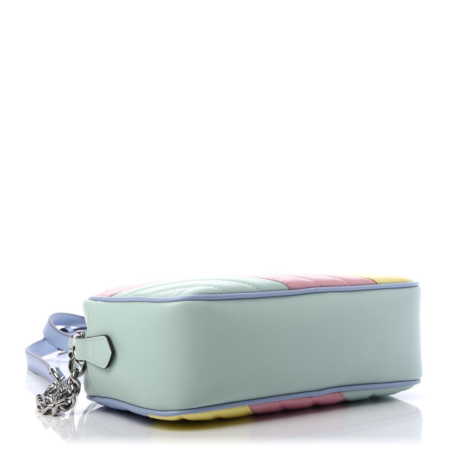 Calfskin Matelasse Diagonal Small GG Marmont Chain Shoulder Bag Multicolor Pastel