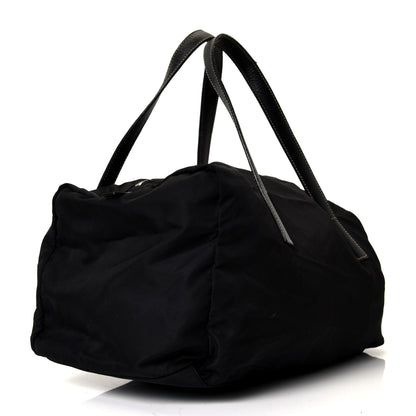 Prada Tessuto Nylon Saffiano Duffel Bag Black 2 of 4