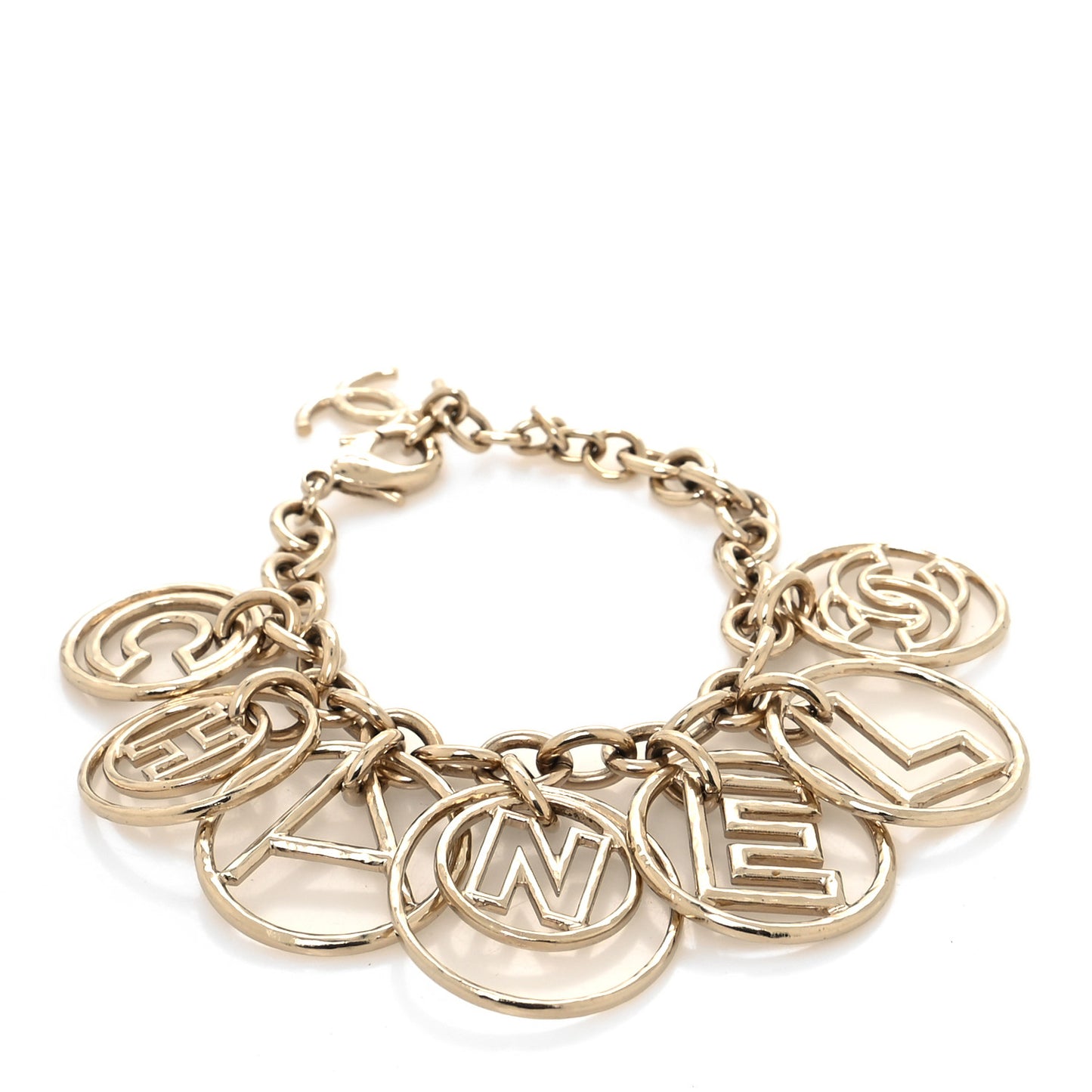 Hoop Cuba Logo Bracelet Gold