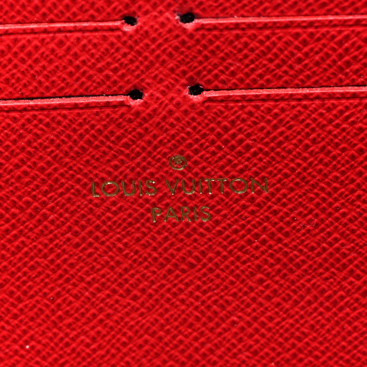 Damier Ebene Clemence Wallet Cherry