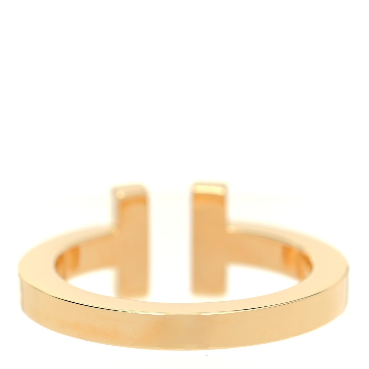 18K Yellow Gold T Square Ring 52 6