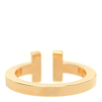 Tiffany 18K Yellow Gold T Square Ring 52 6 3 of 4