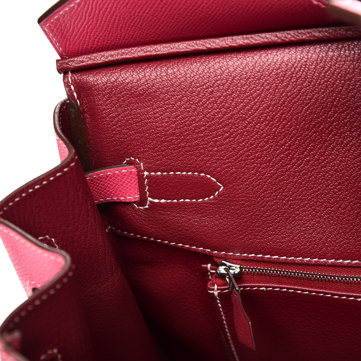 Hermes Epsom Candy Birkin 35 Rose Tyrien Rubis 24 of 41
