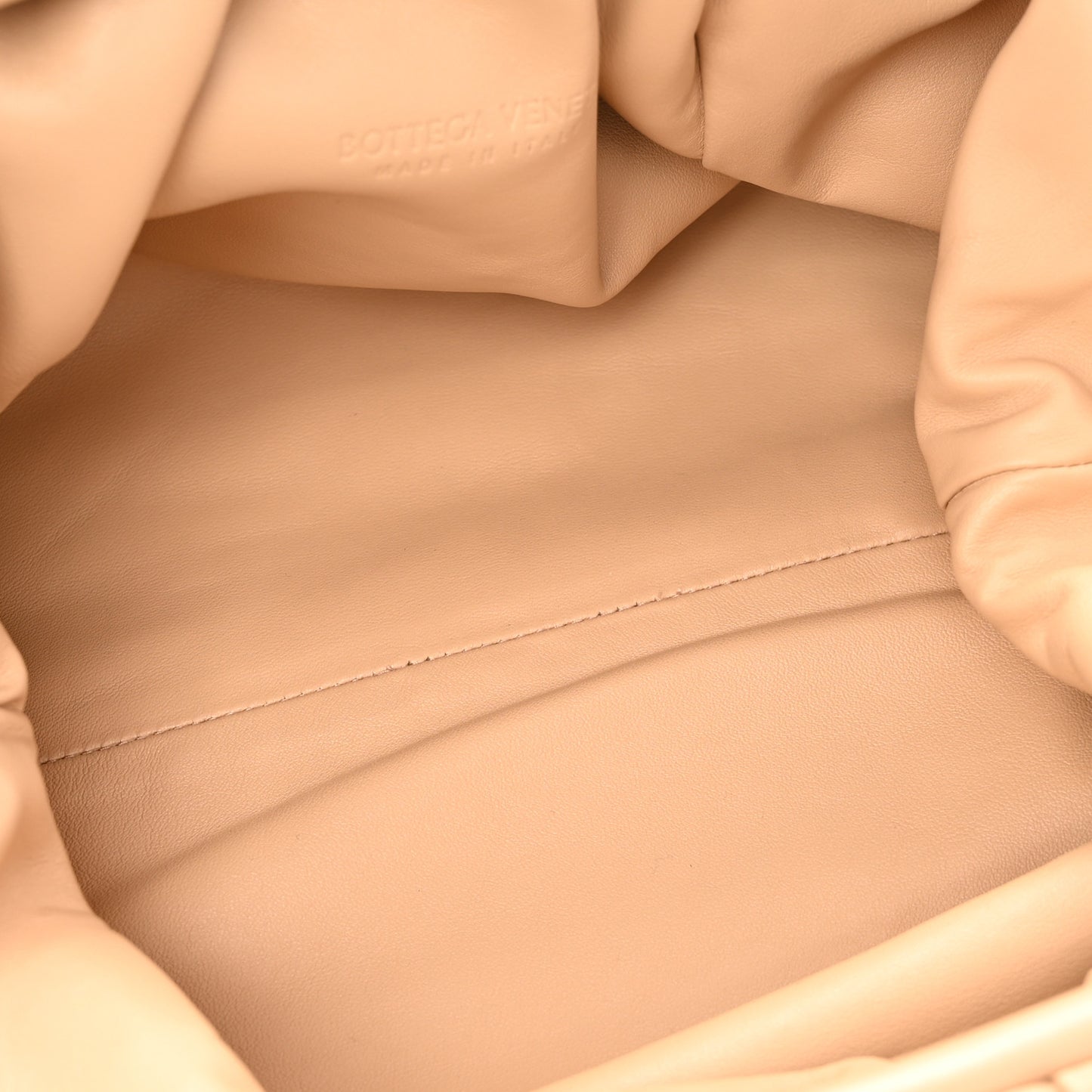 Smooth Butter Calf The Pouch Oversized Clutch Almond