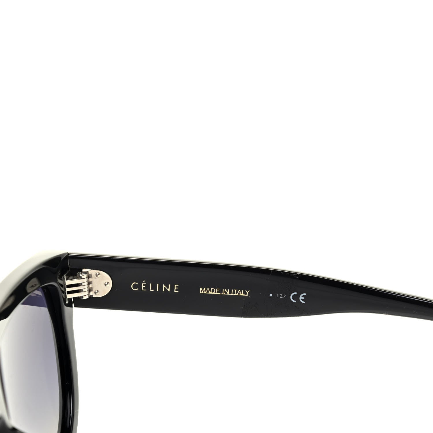 Celine Acetate Aviator Polarized Sunglasses CL 40001 Black 5 of 5