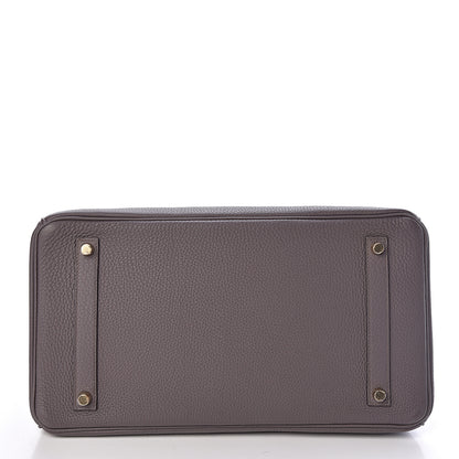 Hermes Togo Birkin 35 Etain 6 of 30