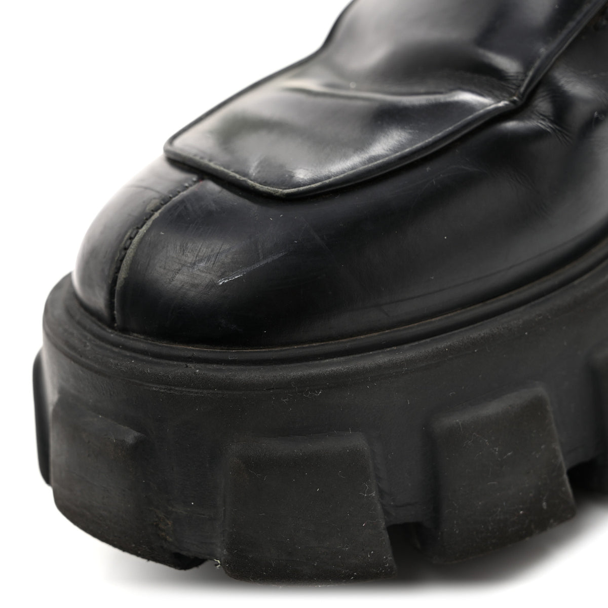 Spazzolato Rois Monolith 55mm Derby Loafers 38 Black