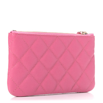 Chanel Caviar Quilted Small Cosmetic Case Pink 2 of 4