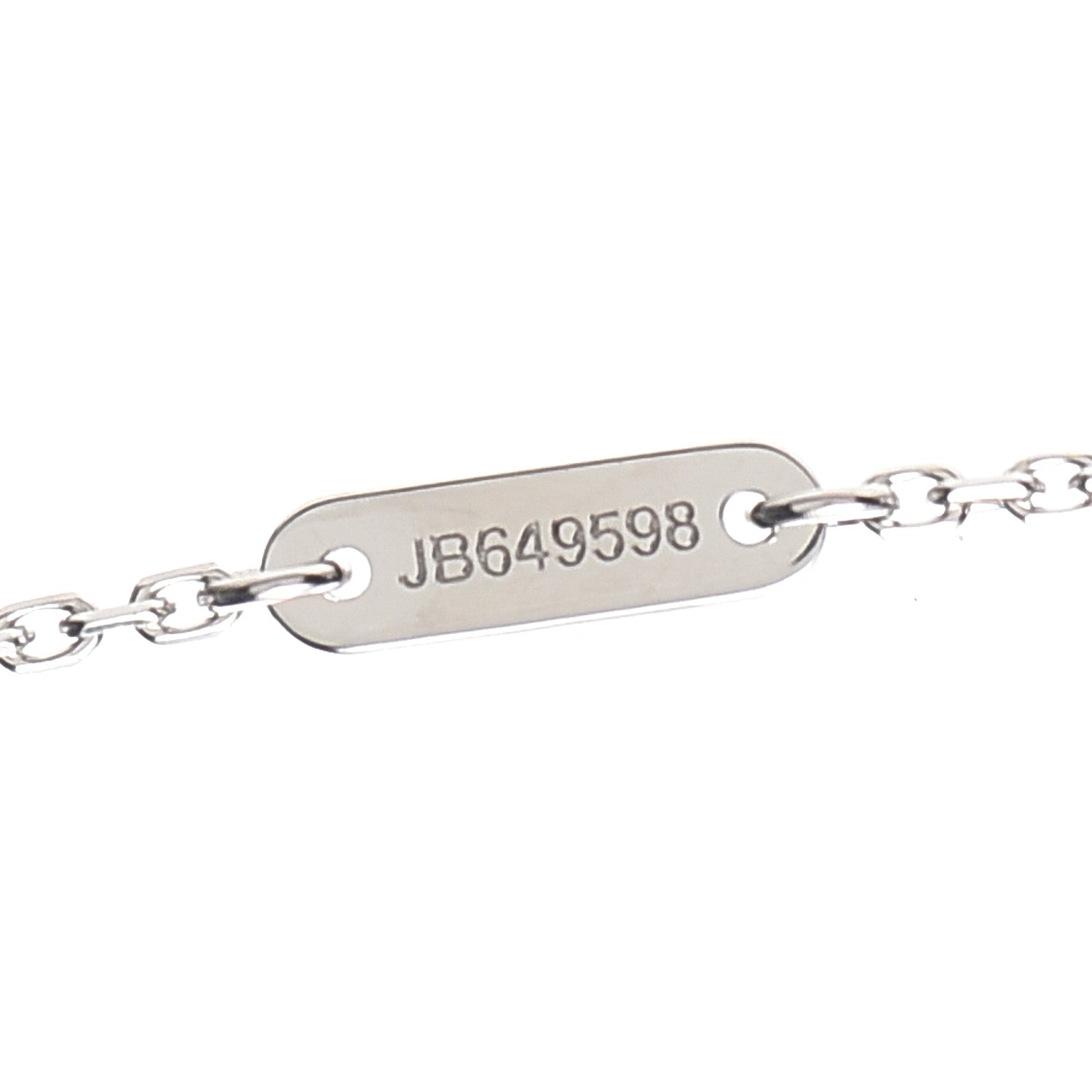 Van Cleef & Arpels 18K White Gold Diamond Mini Frivole Pendant Necklace 5 of 6