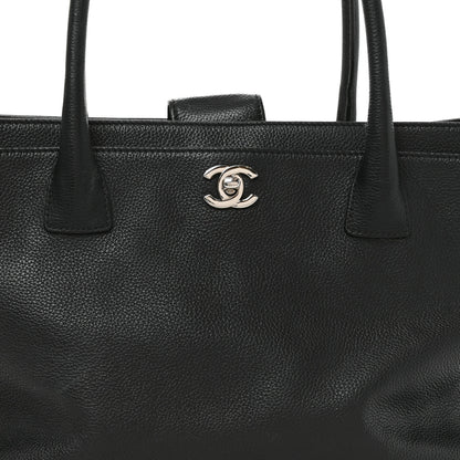 Chanel Calfskin Cerf Executive Shopper Tote Black 8 of 11
