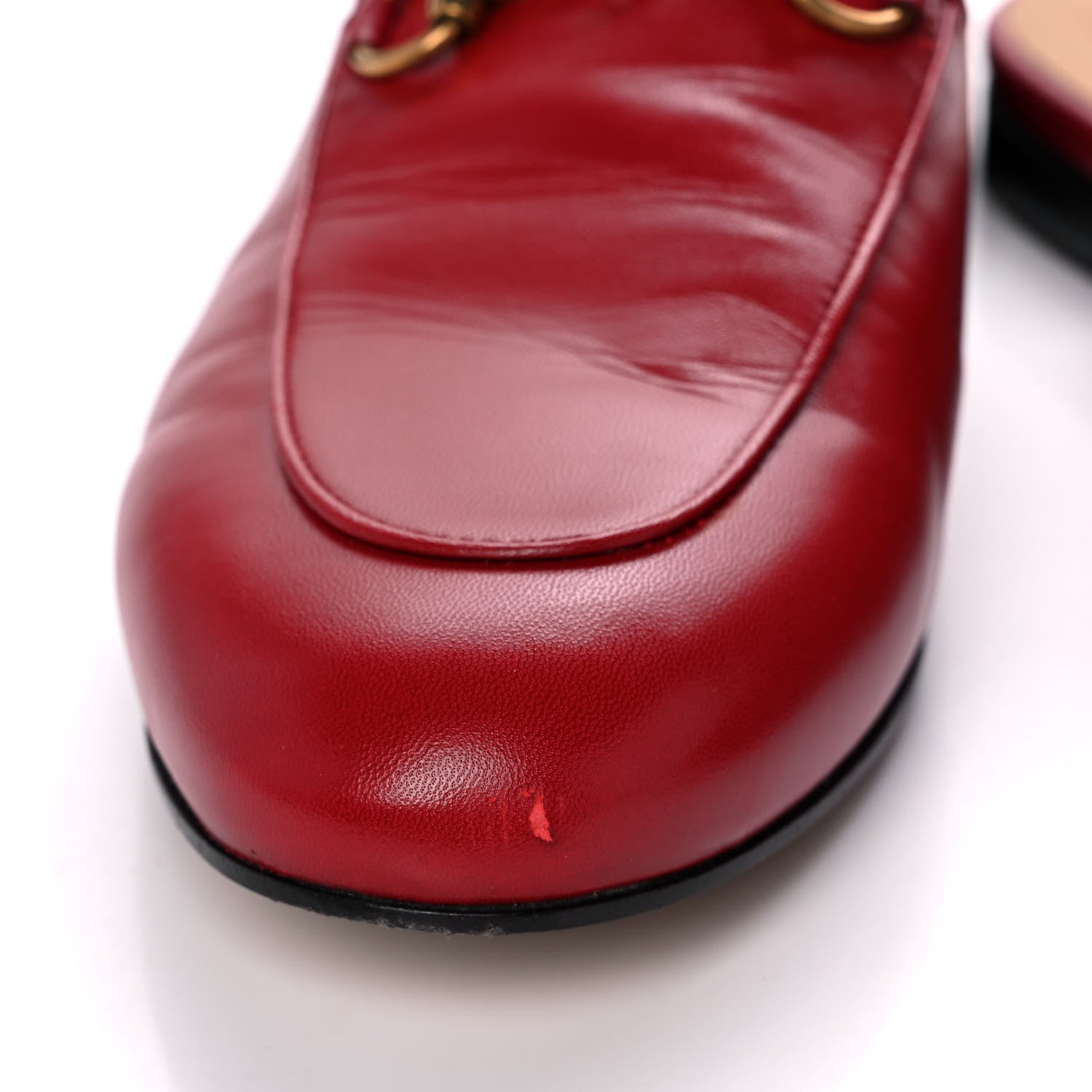 Gucci Malaga Kid Womens Princetown Slippers 38 Hibiscus Red 9 of 14