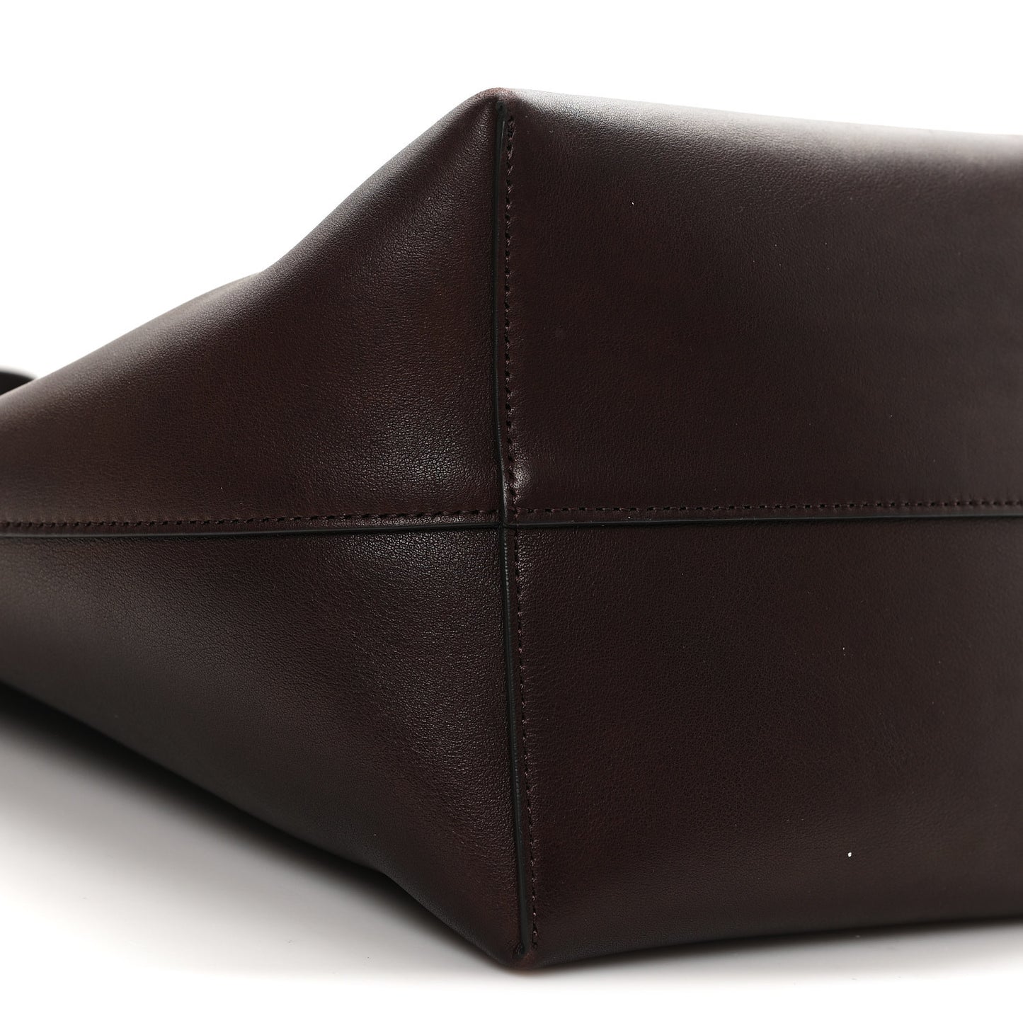 Polished Saddle Calfskin Medium N/S Park Tote Acajou