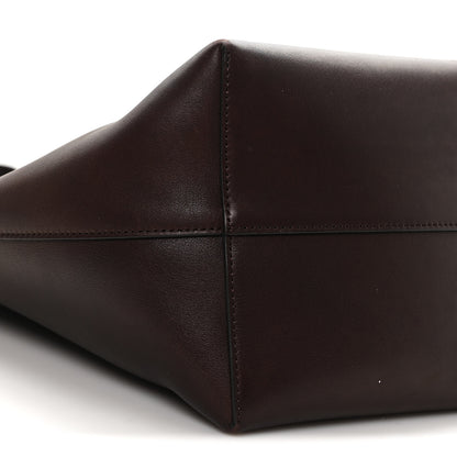 The Row Polished Saddle Calfskin Medium N/S Park Tote Acajou 8 of 9