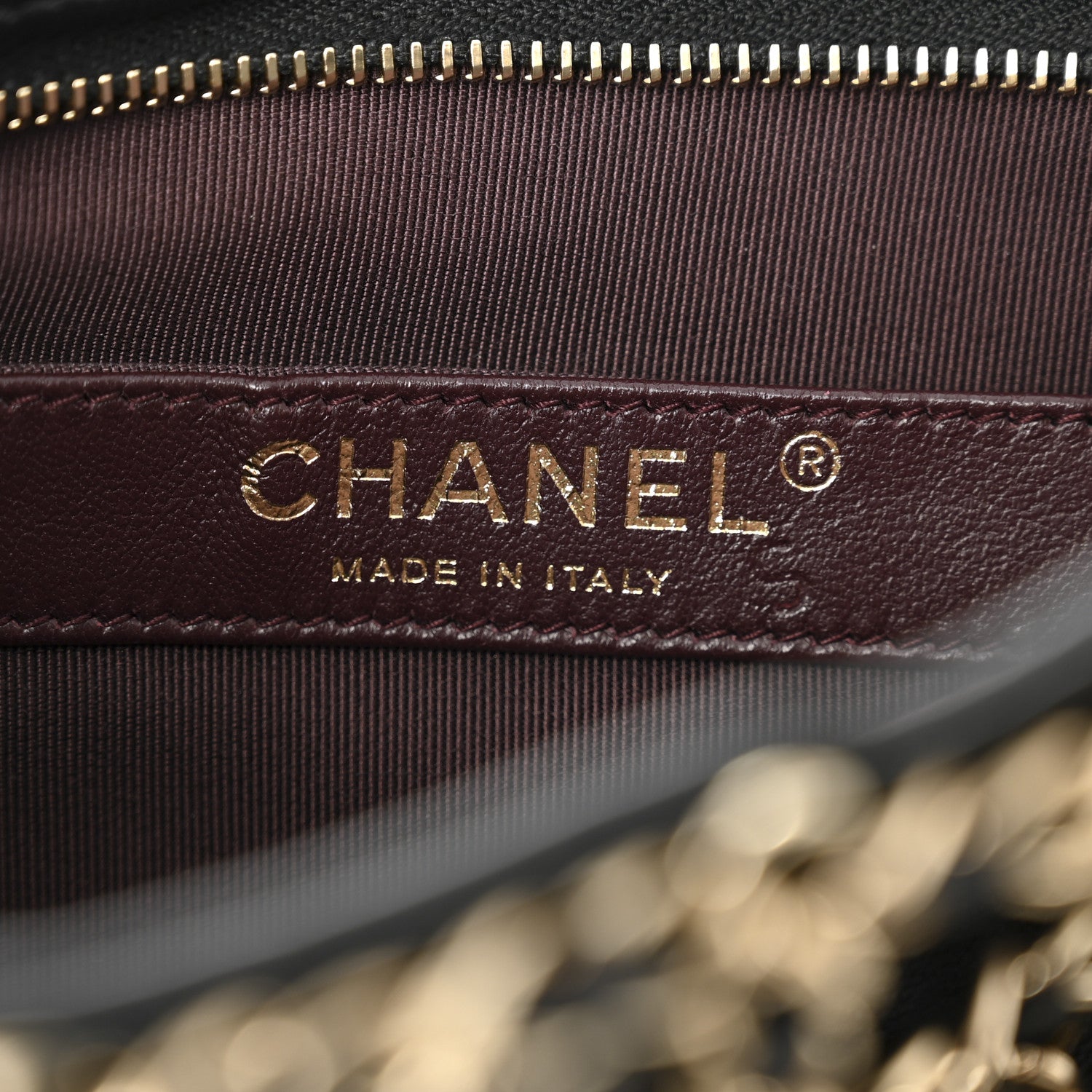 Chanel Lambskin Chain Frame Shoulder Bag Black 6 of 10