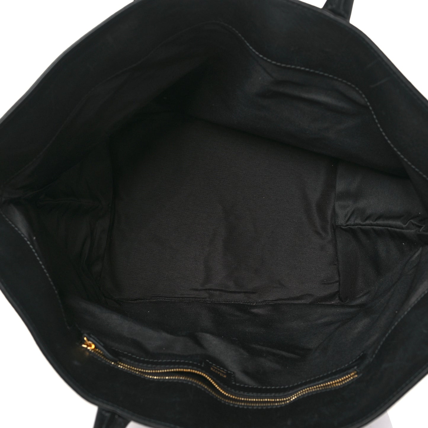 Smooth Calfskin Medium Amelia East West Tote Black