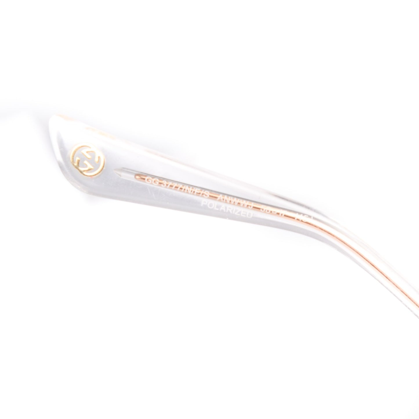 Crystal Bamboo Cat Eye GG 3777/N/F/S Sunglasses Silver