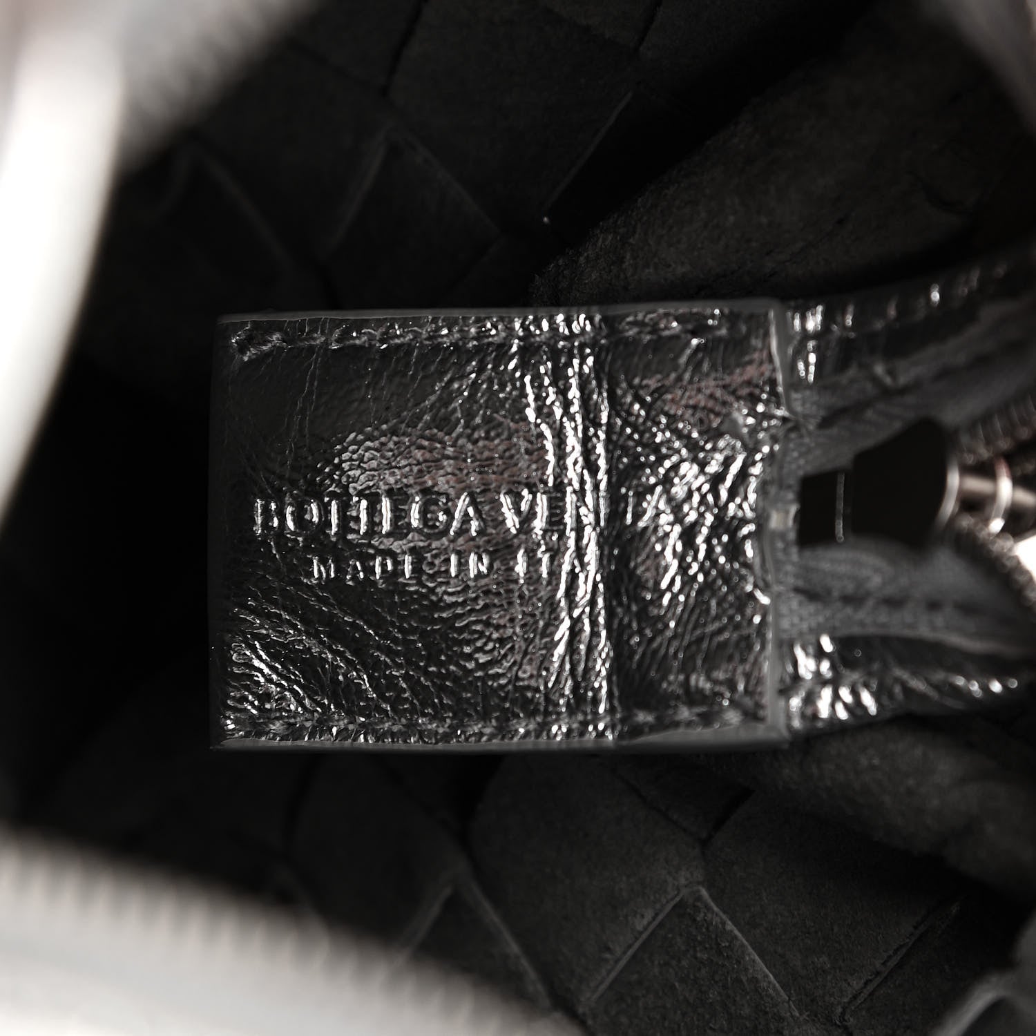 Bottega Veneta Metallic Calfskin Intrecciato Mini Loop Camera Bag Silver 9 of 9