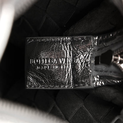 Bottega Veneta Metallic Calfskin Intrecciato Mini Loop Camera Bag Silver 9 of 9