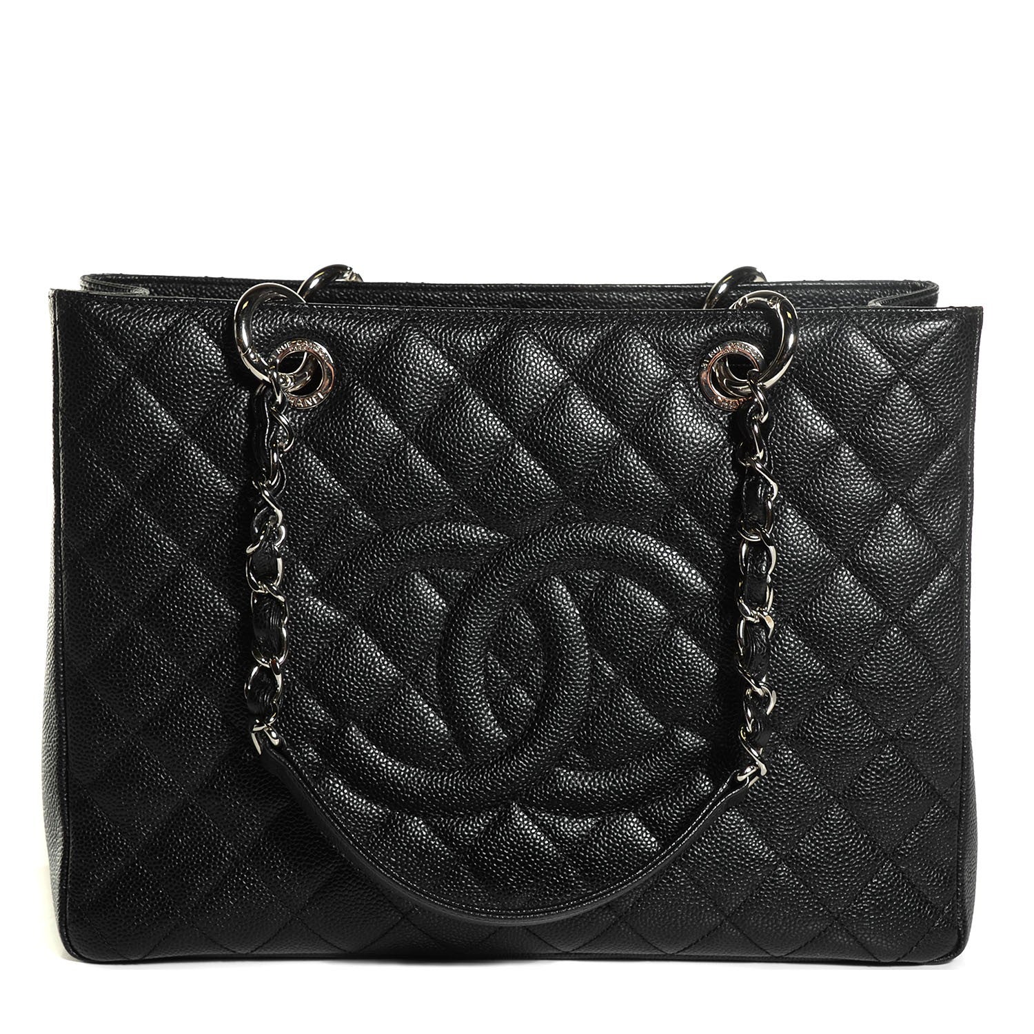 Chanel Caviar Quilted Grand Shopping Tote GST Black 1 of 8