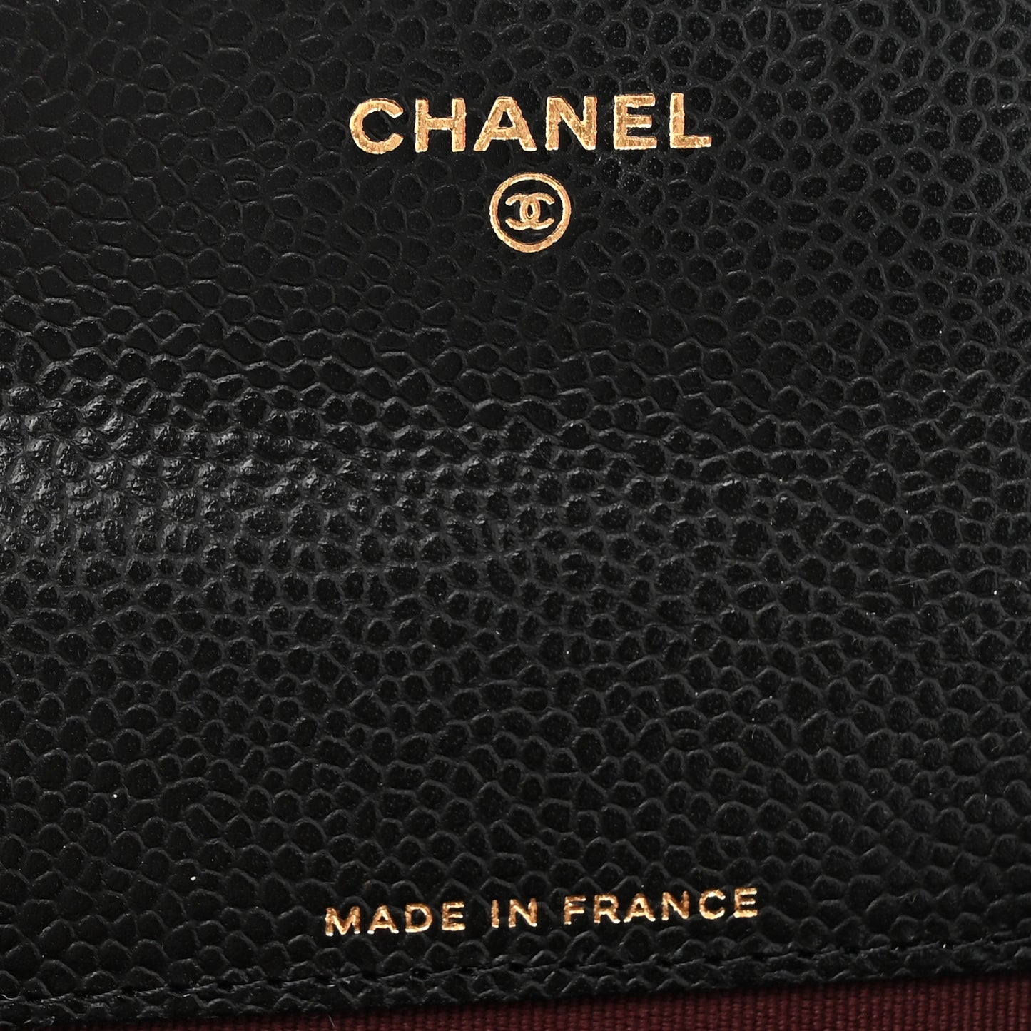 Caviar Quilted Flap Card Holder Wallet Black