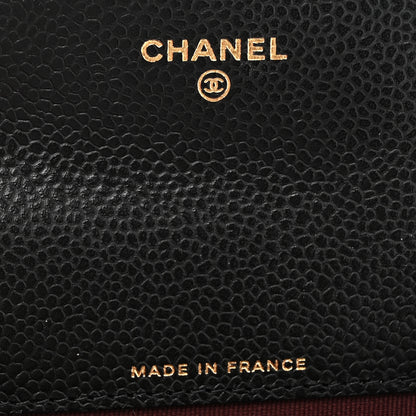 Chanel Caviar Quilted Flap Card Holder Wallet Black 6 of 9