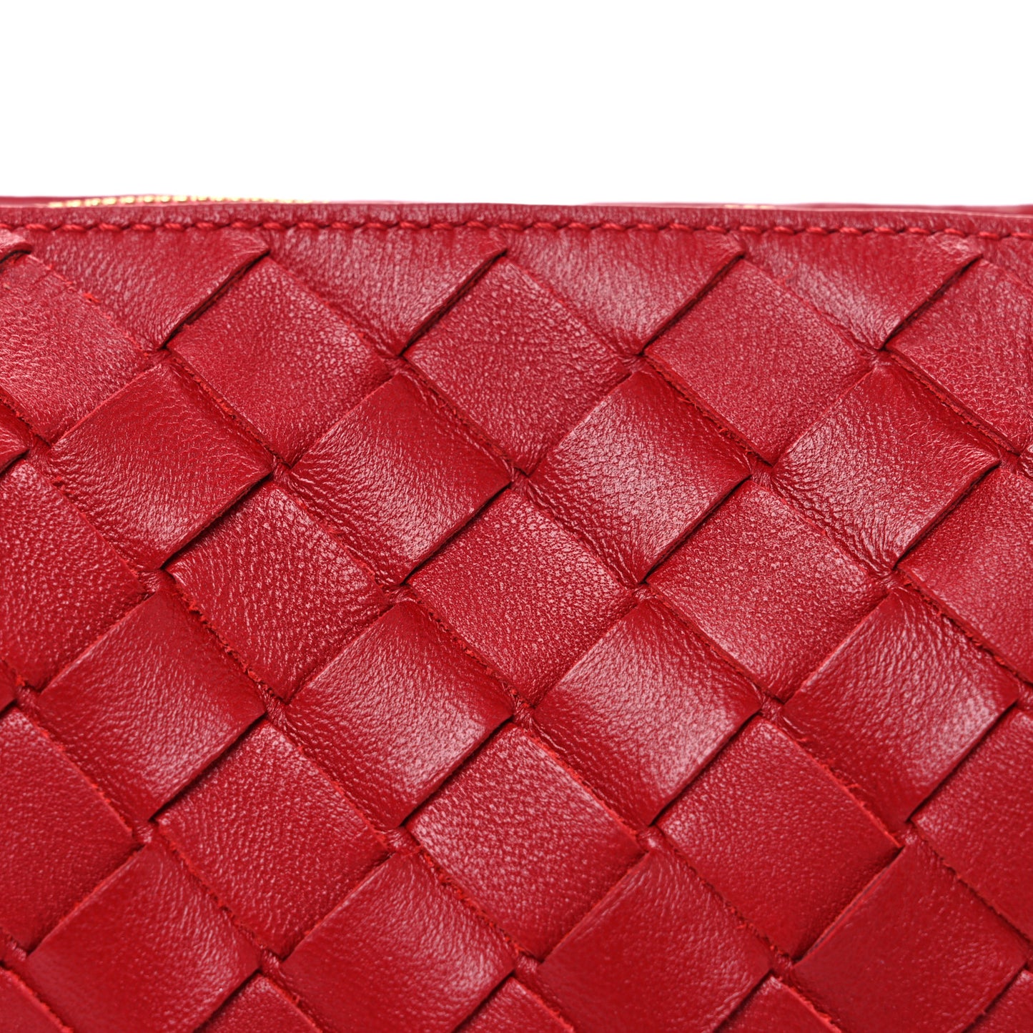 Nappa Intrecciato Mini Loop Camera Bag Apple Candy