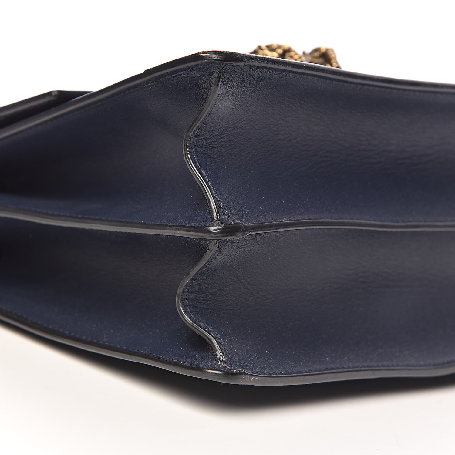Gucci Moon Calfskin Bamboo Web Medium Dionysus Top Handle Bag Blue Emerald Hibiscus Red 9 of 13