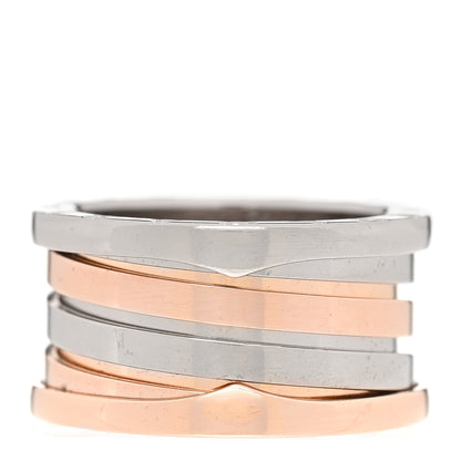 Bulgari 18K Rose White Gold B.Zero1 Four-Band Ring 54 7 1 of 7