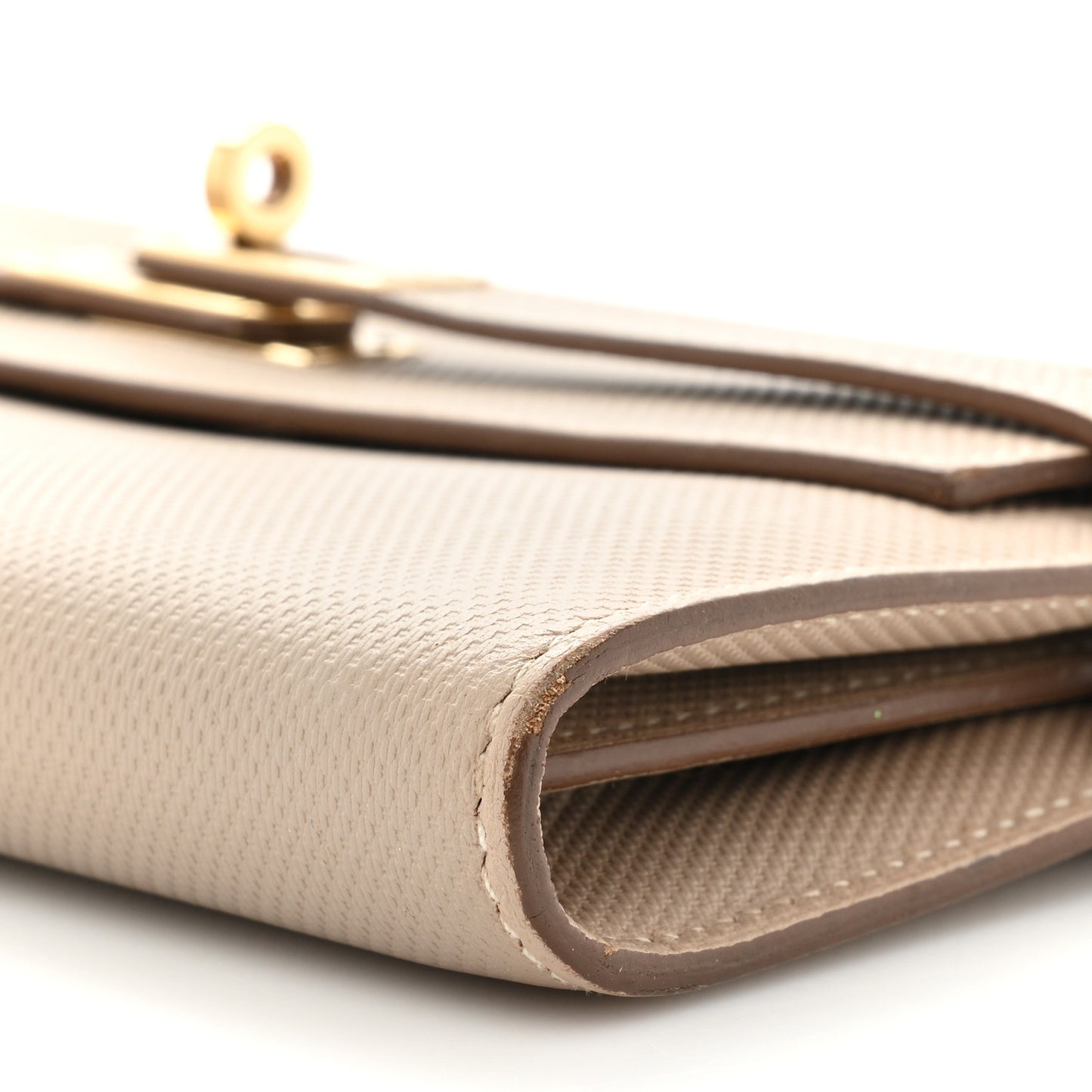 Grain d'H Kelly Longue Wallet Argile