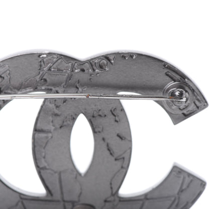 Chanel Ruthenium Globe CC Map Brooch 5 of 6