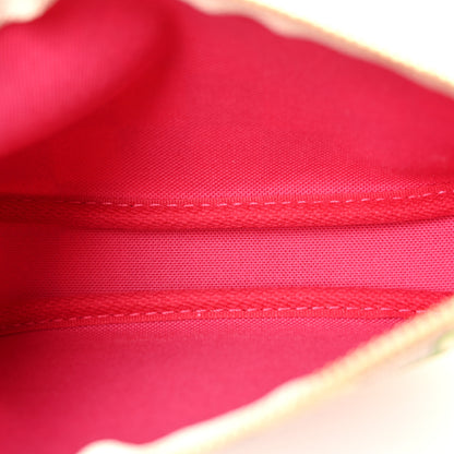 Louis Vuitton Damier Azur 2021 Christmas Animation Hollywood Mini Pochette Accessories Fuchsia 5 of 8