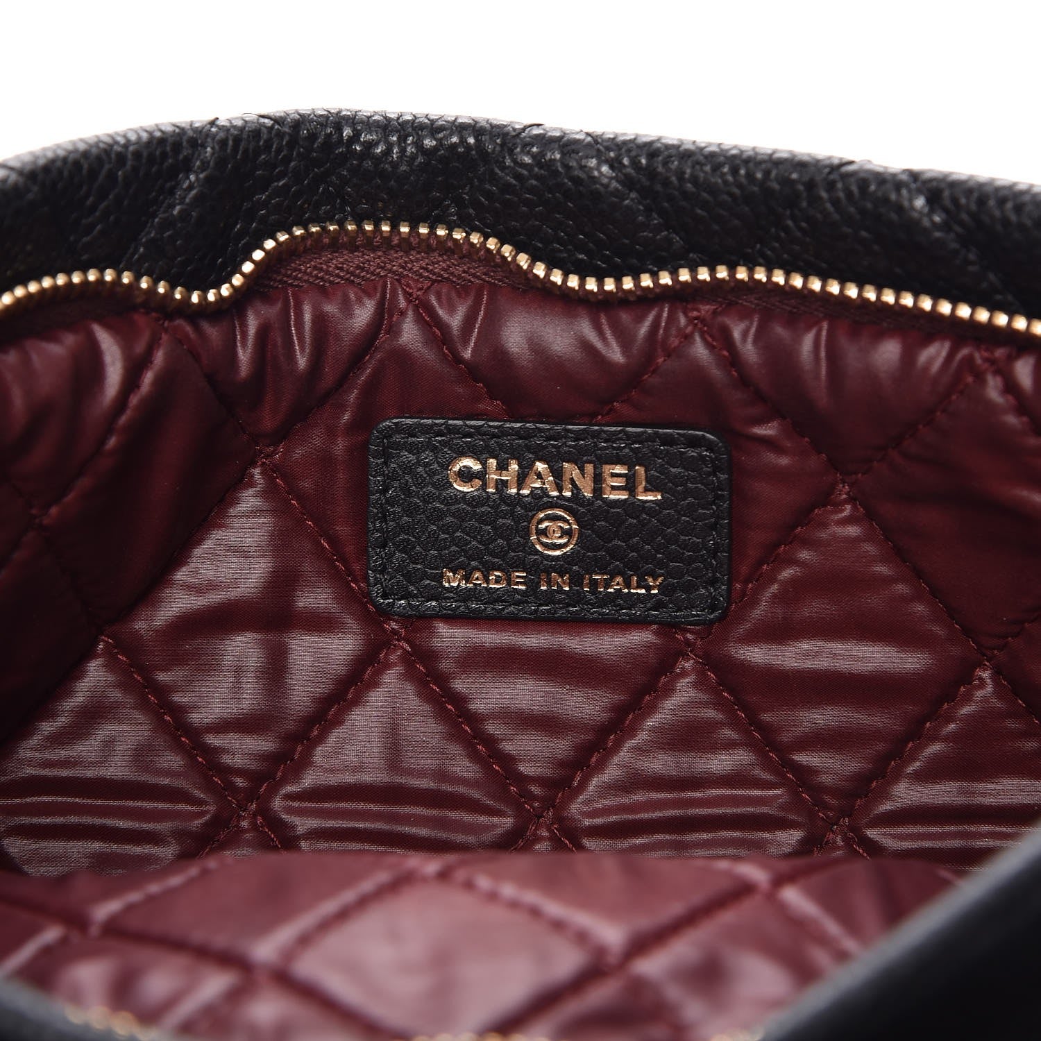 Chanel Caviar Quilted CC Beauty Clutch Black 6 of 9