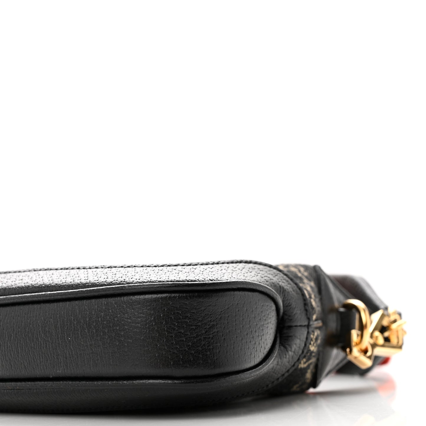 Jacquard Black Denim GG Monogram Textured Dollar Calfskin Mini Jackie 1961 Hobo Black Ivory