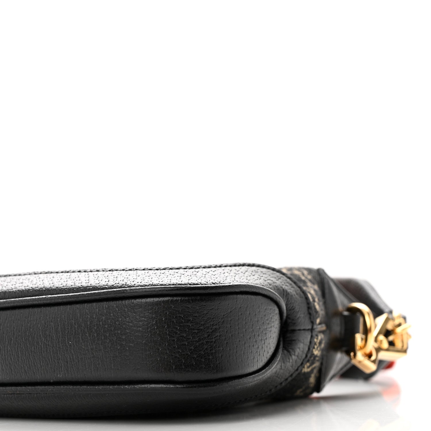 Gucci Jacquard Black Denim GG Monogram Textured Dollar Calfskin Mini Jackie 1961 Hobo Black Ivory 11 of 11