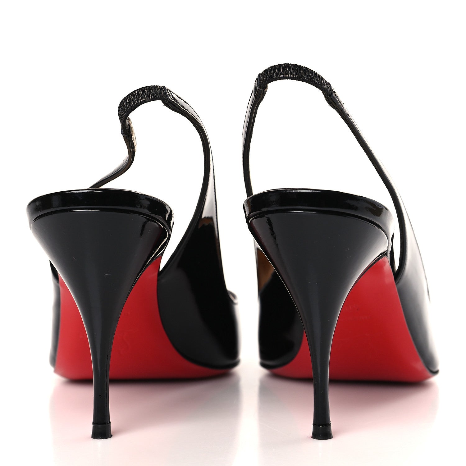 Christian Louboutin Patent Clare Sling 80 Pumps 40.5 Black 5 of 9