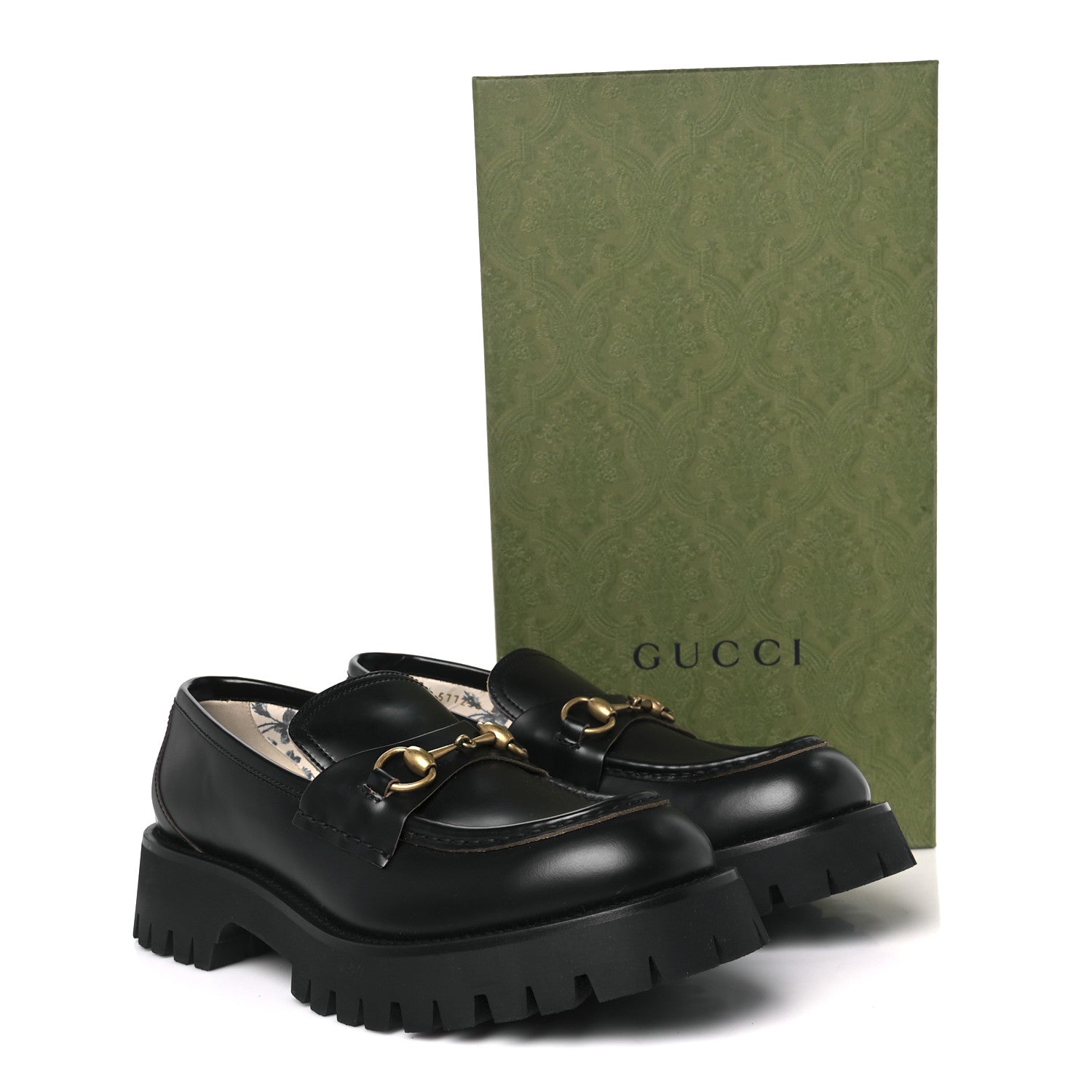 Gucci Cordovan Lux Womens Harald Horsebit 25mm Platform Loafers 41 Black 12 of 12