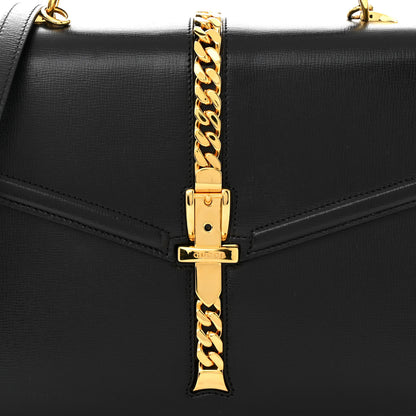 Gucci Azalea Calfskin Small Sylvie 1969 Top Handle Bag Black 8 of 11